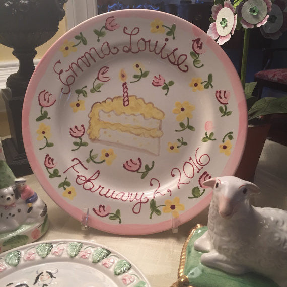 Personalized Birthday Plate - Girl