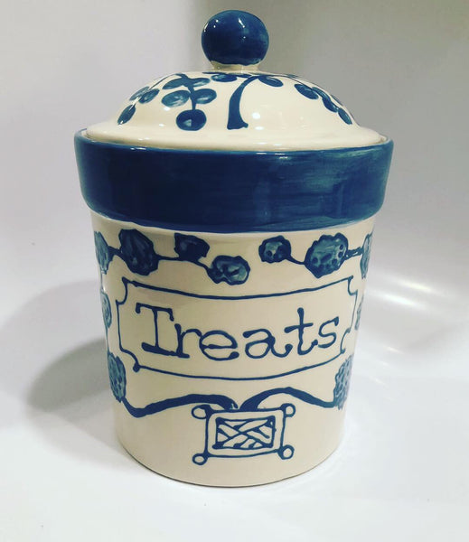 Blue Treat Canister
